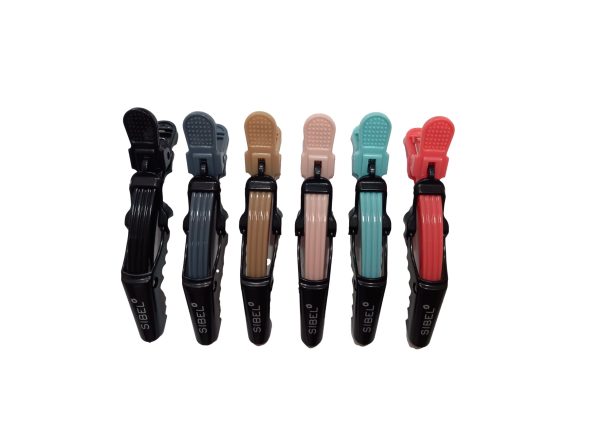 Pinzas pico de pato strong 9cm 6 uds colores