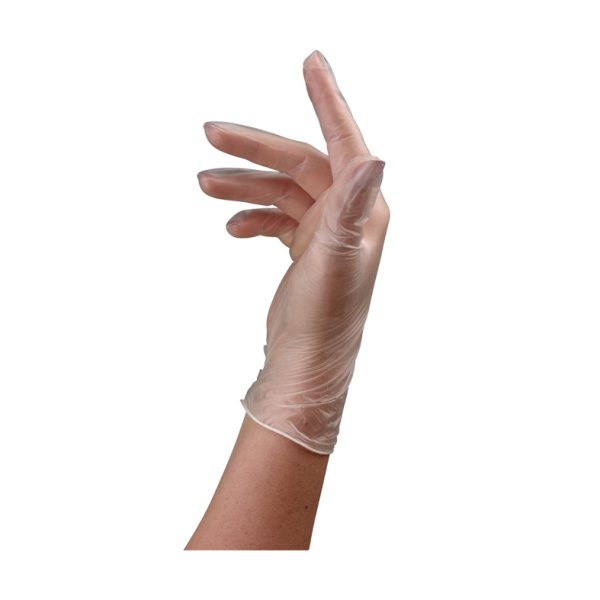 Guantes de vinilo sin polvo talla grande caja 100