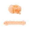 Relleno moño clip alargado pequeño rubio 17 cm
