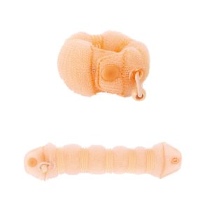 Relleno moño clip alargado pequeño rubio 17 cm
