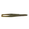Pinza 3 claveles ancha punta oro 80 mm.