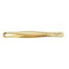 Pinza 3 claveles estrecha oro 90 mm.