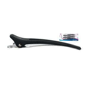 Pinzas carbono negra 6 unidades medium 10 cm