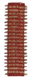 Tubos velcro rojo 13mm (6 uds)