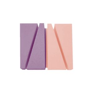 Esponja maquillaje triangulo divisible 12 unidades