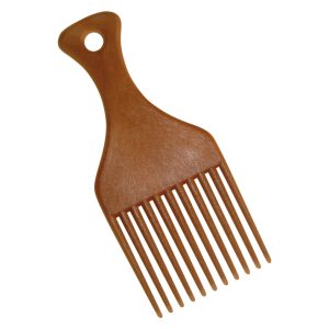 Peine oriol afro color madera