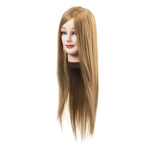 Cabeza de maniqui elisa cabello sintetico largo