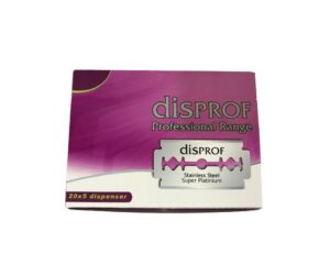 Caja cuchilla afeitar disprof profesional 20x5