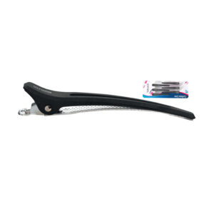 Pinzas carbono negra 6 unidades medium 10 cm