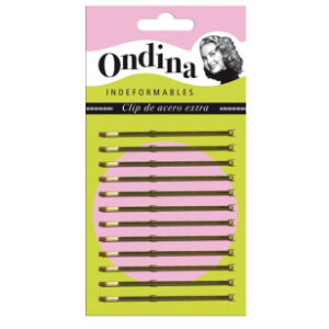 Clips ondina 7 cms. paquete 12 unidades bronce