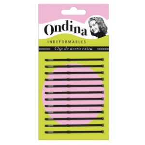 Clips ondina 7 cms. paquete 12 unidades negra