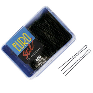 Caja 400 horquillas invisibles 5,5 cms negra