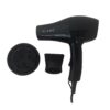Mini secador de viaje glamu´ negro 1000w  difusor