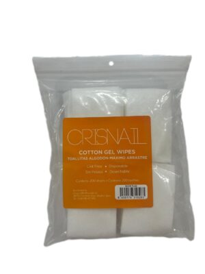Crisnail cotton gel wipes cuadrados toallitas
