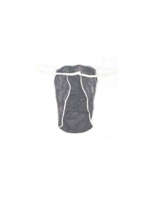 Tanga de hombre desechable negro 100 unds.