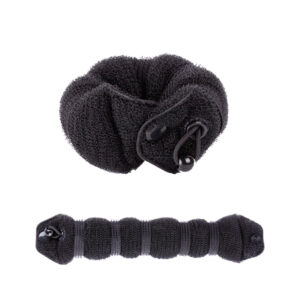 Relleno moño clip alargado grande negro 19 cm