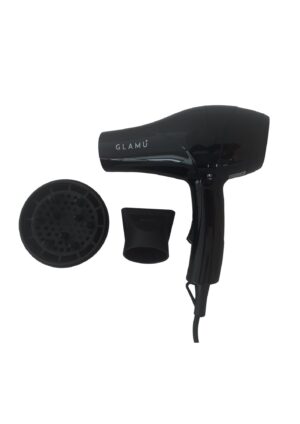 Mini secador de viaje glamu´ negro 1000w  difusor