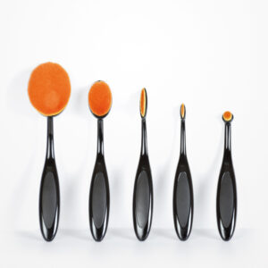 Kit brochas de maquillaje ovaladas 5 modelos