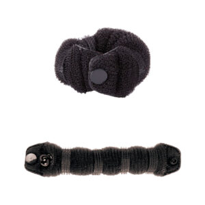 Relleno moño clip alargado pequeño negro 17 cm