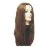 Cabeza maniqui natural s / largo con soporte