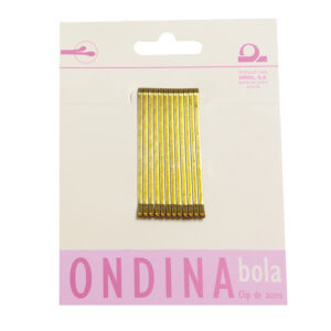 Clips ondina 5 cms. paquete 12 unid. bronce